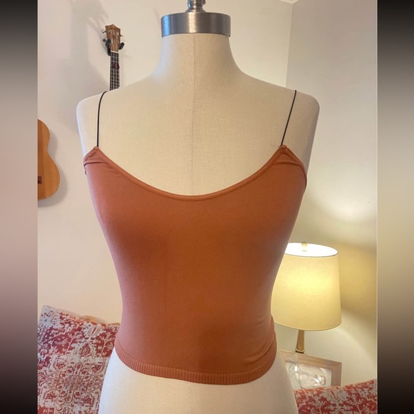 Free people XS/S Skinny Strap Seamless Brami in clay - Picture 1 of 7